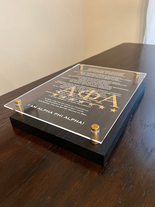 Alpha Phi Alpha Plaque