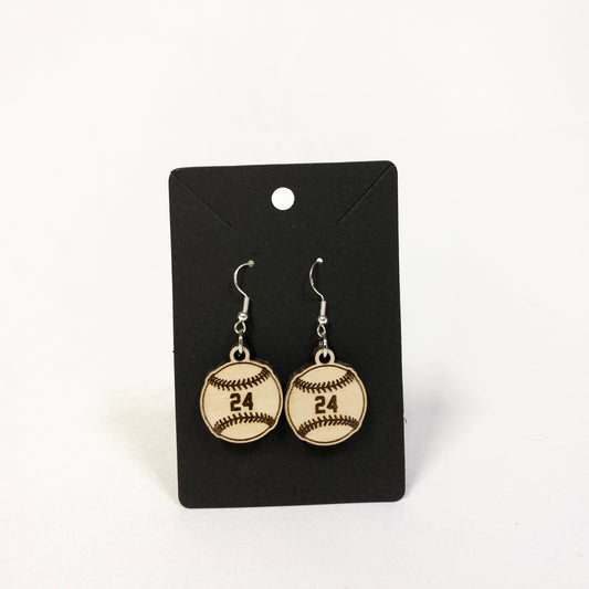 Custom Baseball Earrings